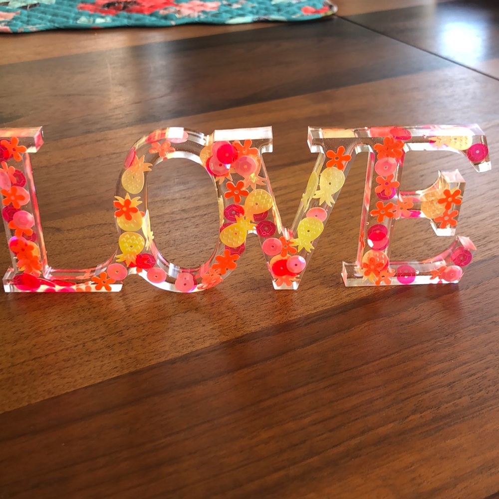 LOVE decor. 2- $25.00